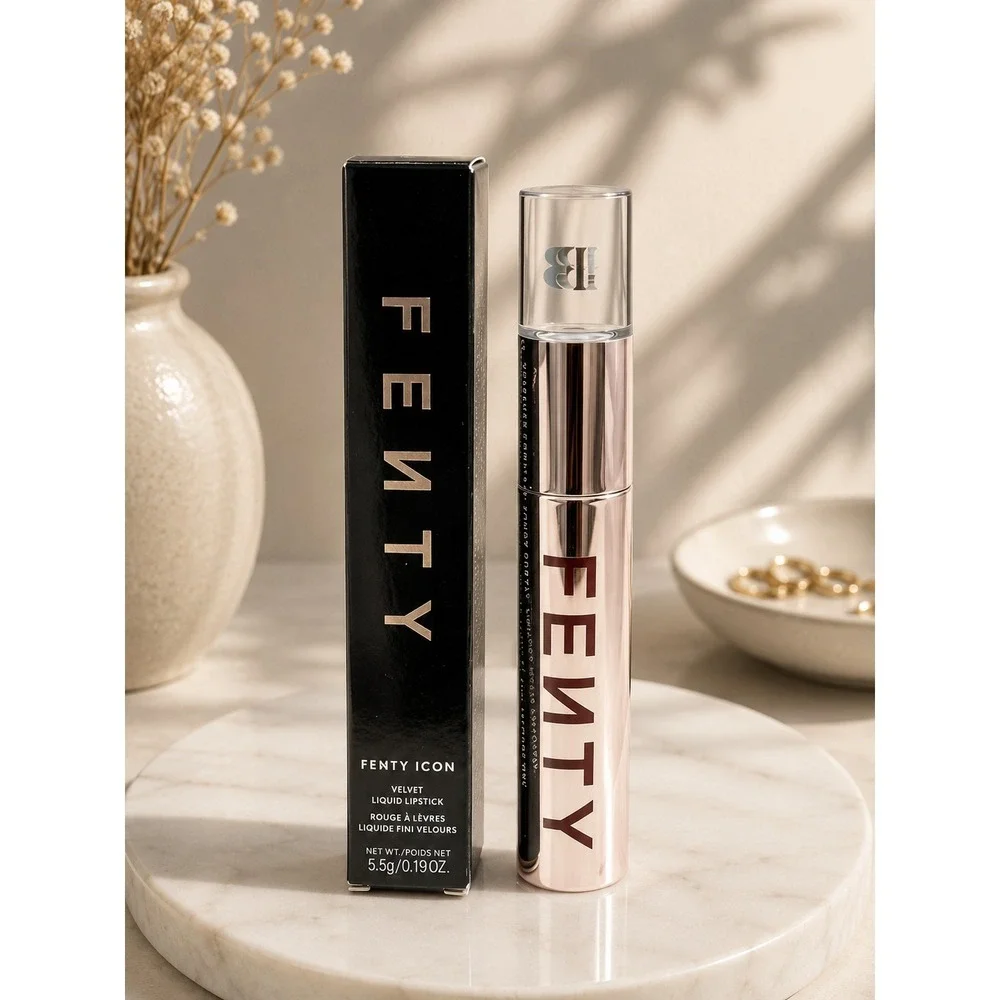 FENTY BEAUTY Rihanna Icon Velvet Liquid Lipstick Pow'r Thirsty 08 Caramel Nude